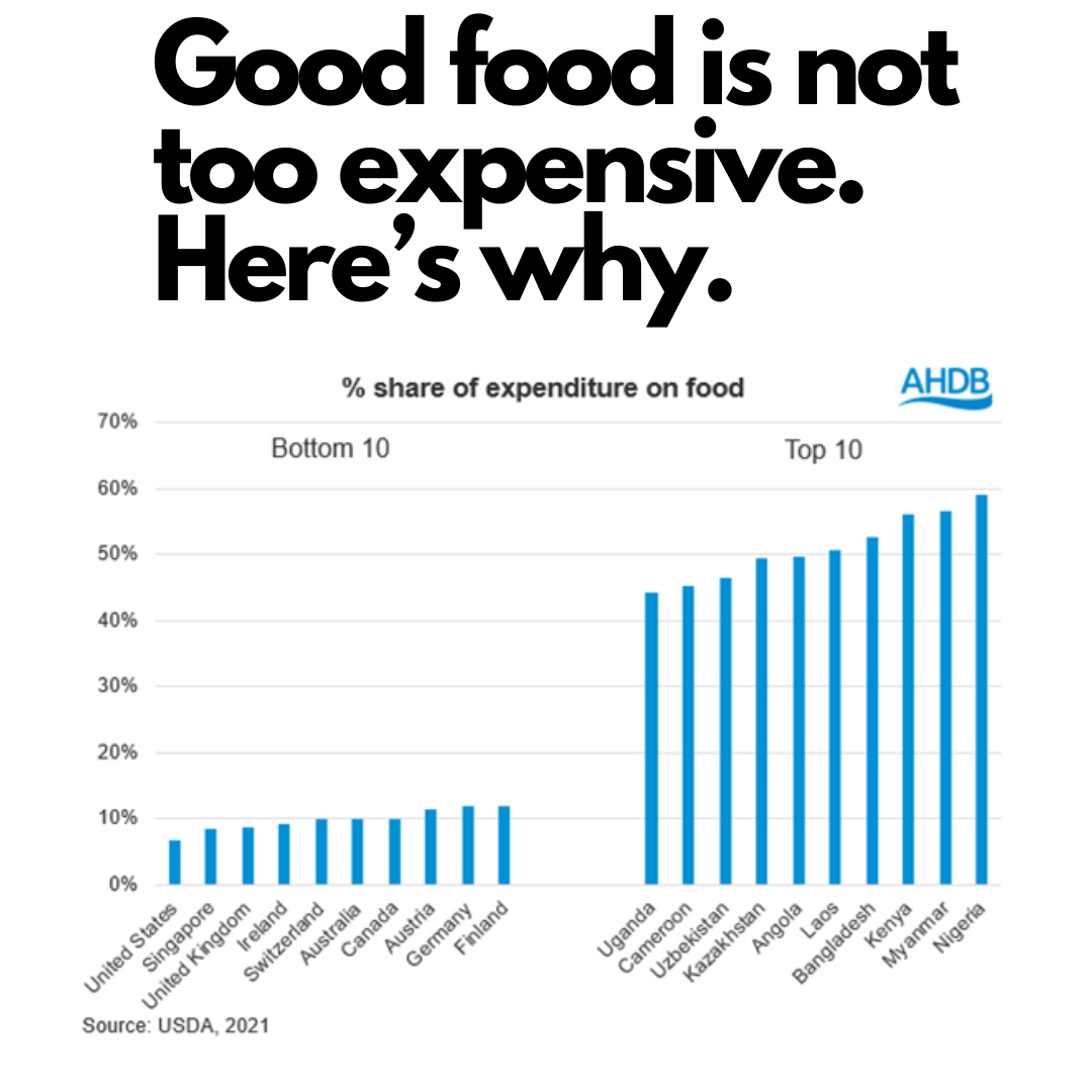Good food is not expensive. Here's why.